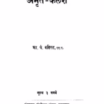 Amrit - kalash By B. Pt. Bahirat Marathi PDF Book